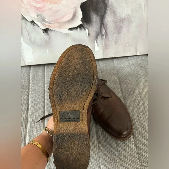 Allen Edmonds Montauk Brown Leather Chukka Boots Men's Size 8 - Picture 5 of 7
